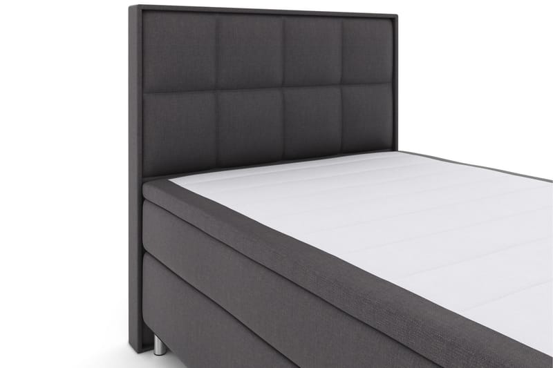 Komplett Sängpaket Choice No 6 140x200 Fast/Medium Watergel - Mörkgrå|Metall - Möbler - Säng - Kontinentalsäng