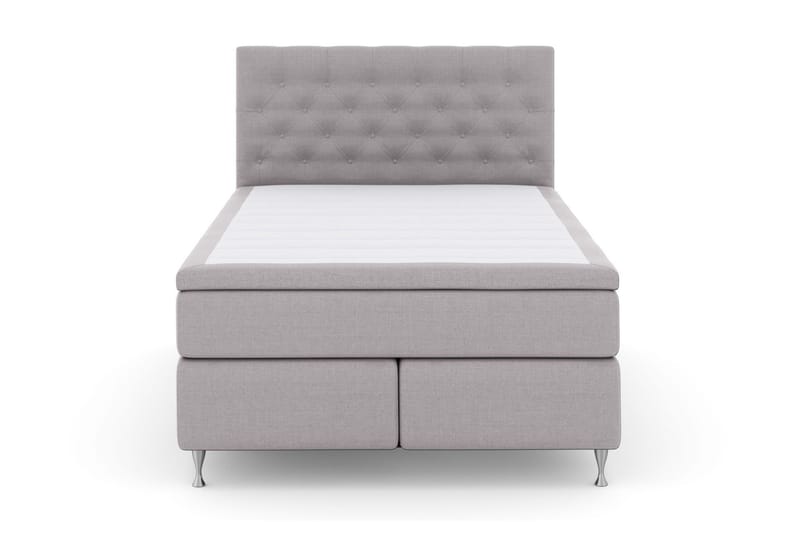 Komplett Sängpaket Choice No 6 140x200 F/M Latex/Memory - Ljusgrå|Silver - Kontinentalsäng - Komplett sängpaket