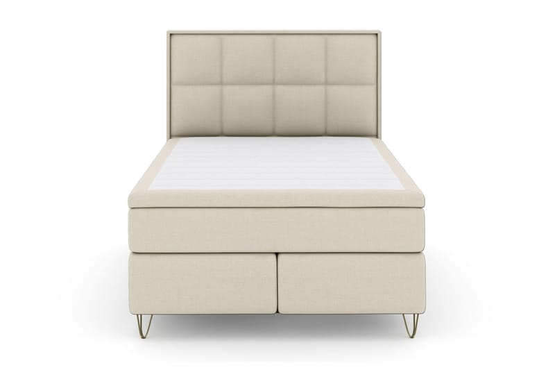Komplett Sängpaket Choice No 6 140x200 F/M Memory/Pocket, Beige|Metall V-form