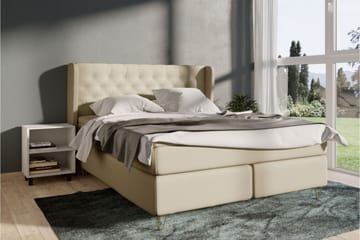 Komplett Sängpaket Choice No 6 140x200 Medium Latex/Memory - Beige|Silver - Möbler - Säng - Kontinentalsäng