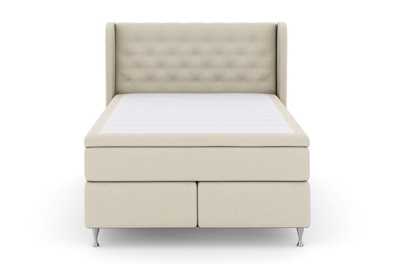 Komplett Sängpaket Choice No 6 140x200 Medium Latex/Memory - Beige|Silver - Möbler - Säng - Kontinentalsäng
