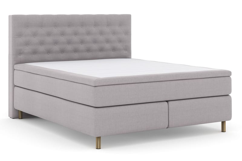 Komplett Sängpaket Choice No 6 180x200 Fast Watergel - Ljusgrå|Koppar - Komplett sängpaket - Kontinentalsäng - Dubbelsäng