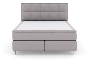 Komplett Sängpaket Choice No 6 180x200 Fast/Medium Watergel - Ljusgrå|Metall - Möbler - Säng - Kontinentalsäng