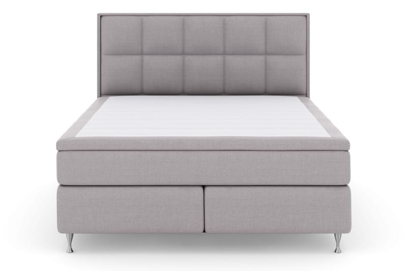 Komplett Sängpaket Choice No 6 180x200 F/M Latex/Memory - Ljusgrå|Silver - Kontinentalsäng - Dubbelsäng - Komplett sängpaket