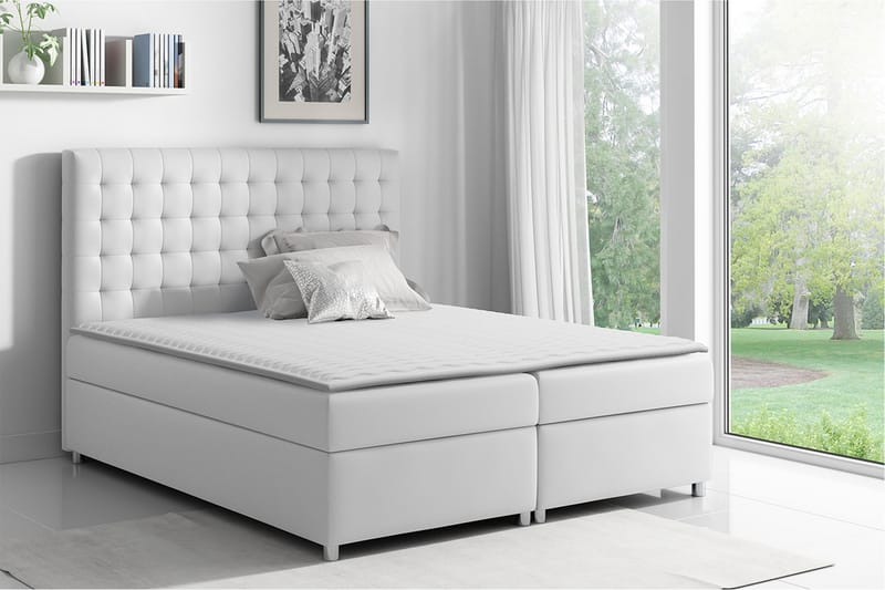 Komplett Sängpaket Emerita 120x200 cm - Vit - Möbler - Säng - Kontinentalsäng