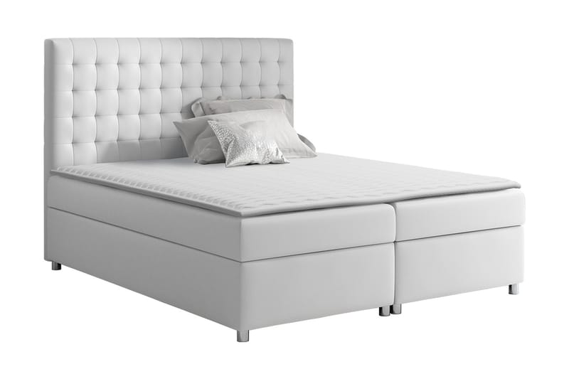Komplett Sängpaket Emerita 200x200 cm - Vit - Möbler - Säng - Kontinentalsäng