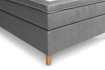 Komplett Sängpaket Estelle 120x200 cm - Grå|Sammet - Möbler - Säng - Enkelsäng