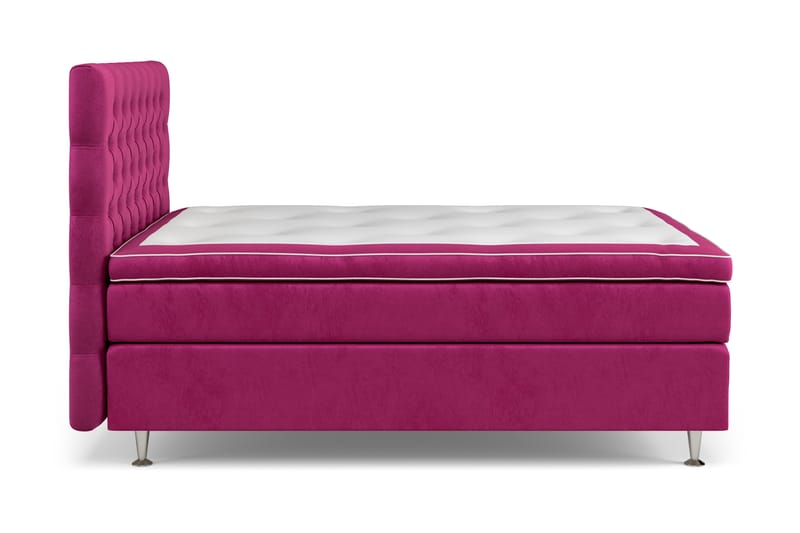 Komplett Sängpaket Estelle 120x200 cm - Rosa|Sammet - Kontinentalsäng - Komplett sängpaket