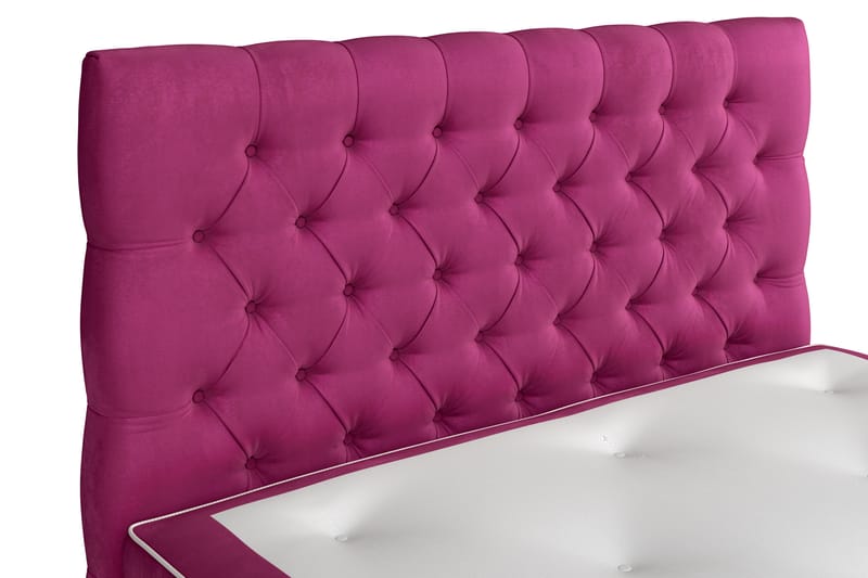 Komplett Sängpaket Estelle 120x200 cm - Rosa|Sammet - Kontinentalsäng - Komplett sängpaket