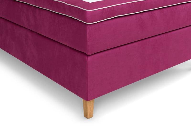 Komplett Sängpaket Estelle 140x200 cm - Rosa|Sammet - Kontinentalsäng