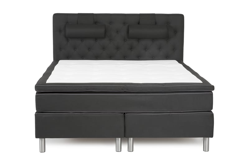 Komplett Sängpaket Florens Svart - 160x200 - Kontinentalsäng - Dubbelsäng - Komplett sängpaket