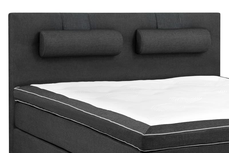 Komplett Sängpaket Gatsby 160x200 Svart Denim - Latex - Kontinentalsäng - Dubbelsäng - Komplett sängpaket