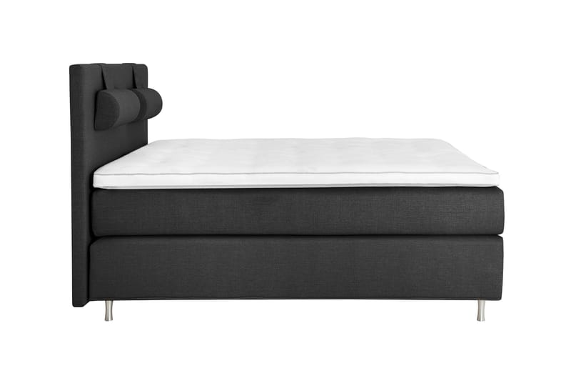 Komplett Sängpaket Ingvar 160x200 Tagel - Mörkgrå - Kontinentalsäng - Dubbelsäng - Komplett sängpaket