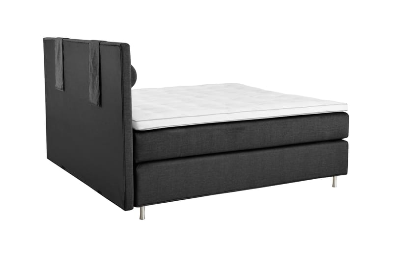 Komplett Sängpaket Ingvar 160x200 Tagel - Mörkgrå - Kontinentalsäng - Dubbelsäng - Komplett sängpaket