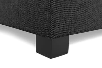 Komplett Sängpaket Langham 140x200 cm Svart - Grå|Svart - Möbler - Säng - Kontinentalsäng
