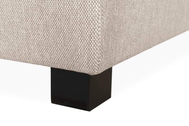 Komplett Sängpaket Langham 210x210 cm Beige - Beige - Kontinentalsäng - Dubbelsäng - Komplett sängpaket