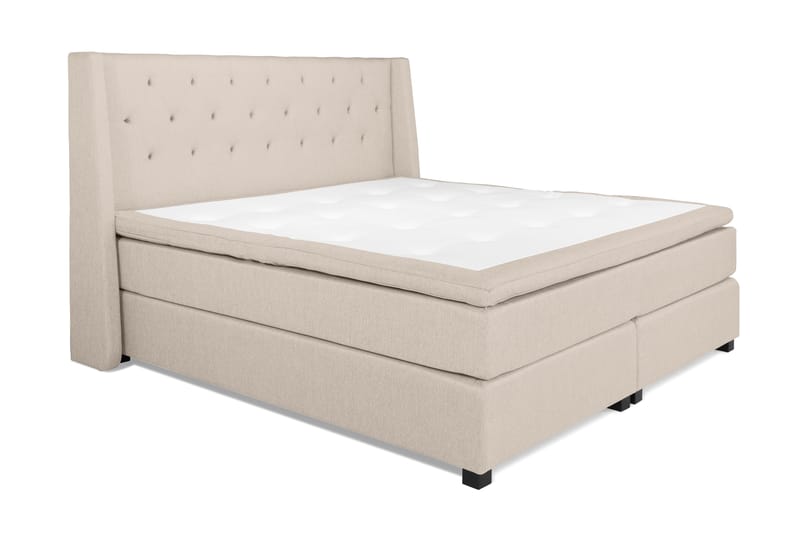Komplett Sängpaket Langham 210x210 cm Beige - Beige - Möbler - Säng - Kontinentalsäng