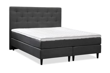 Komplett Sängpaket Laze Deluxe 140x200 Mörkgrå - Grå|Svart - Möbler - Säng - Kontinentalsäng