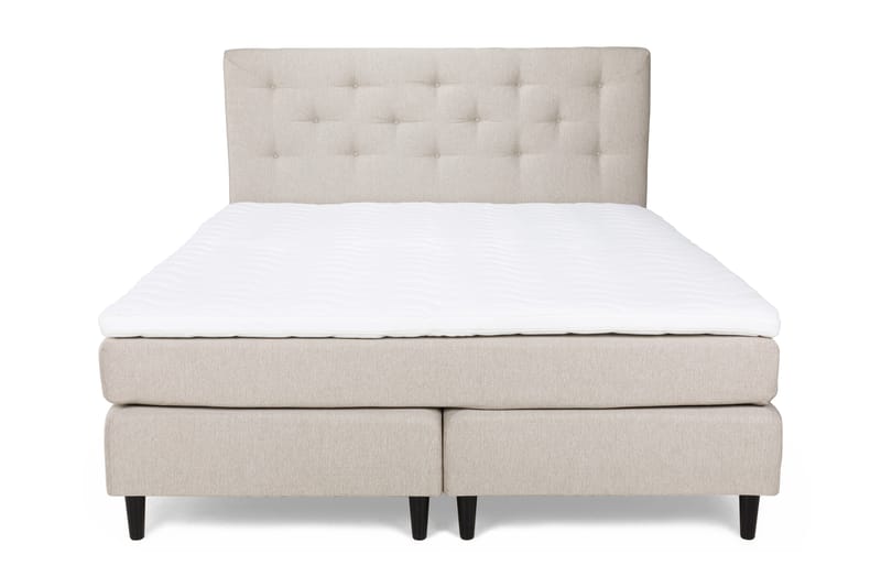 Komplett Sängpaket Laze Deluxe 160x200 Beige - Beige - Kontinentalsäng - Dubbelsäng - Komplett sängpaket
