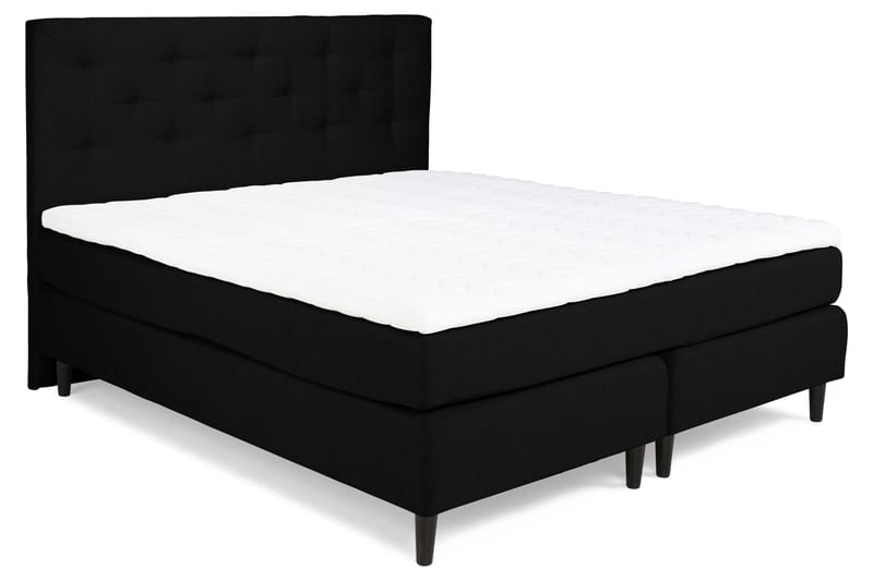Komplett Sängpaket Laze Deluxe 160x200 Svart - Svart - Möbler - Säng - Kontinentalsäng