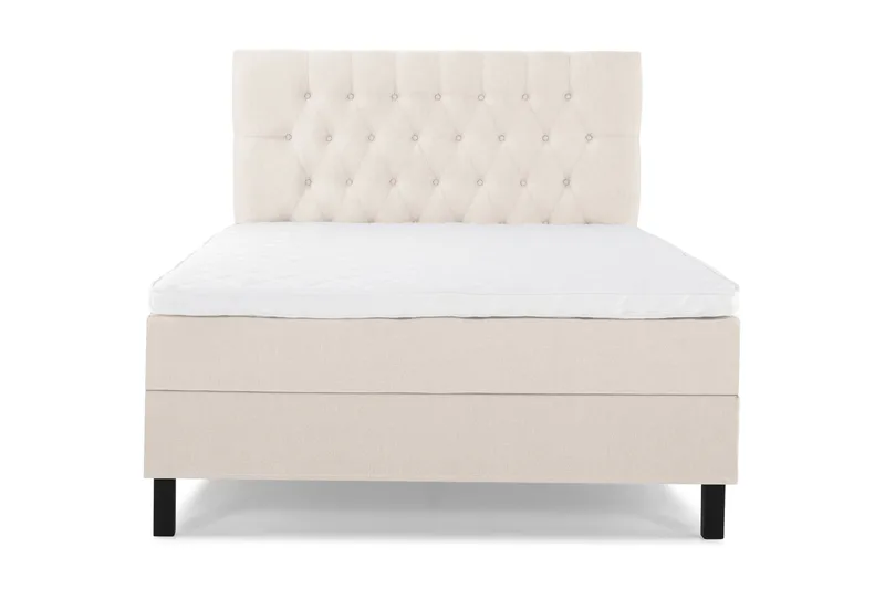 Komplett Sängpaket Lucky 120x200 Diamant Sänggavel Beige - Skum - Möbler - Säng - Enkelsäng