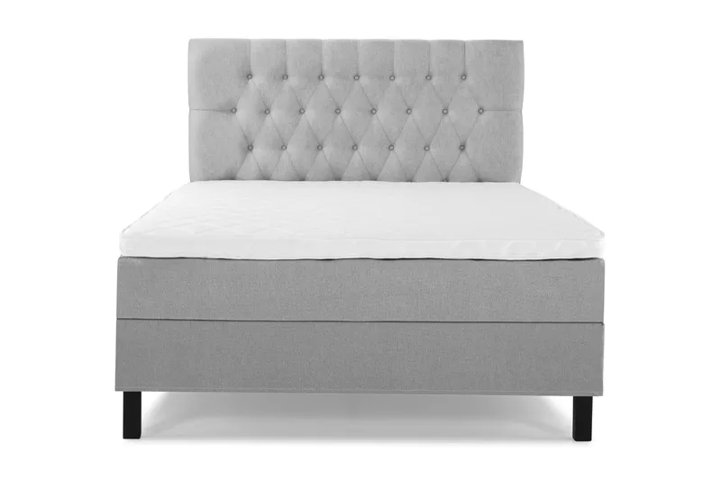 Komplett Sängpaket Lucky 120x200 Diamant Sänggavel Ljusgrå - Skum - Möbler - Säng - Enkelsäng