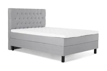 Komplett Sängpaket Lucky 120x200 Diamant Sänggavel Ljusgrå - Skum - Möbler - Säng - Enkelsäng