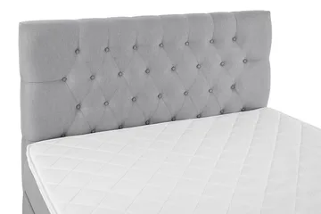 Komplett Sängpaket Lucky 120x200 Diamant Sänggavel Ljusgrå - Skum - Möbler - Säng - Enkelsäng