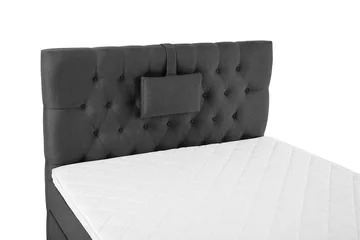 Komplett Sängpaket Lucky 120x200 Diamant Sänggavel Svart/Gr - Skum Nackkudde Liten - Möbler - Säng - Enkelsäng