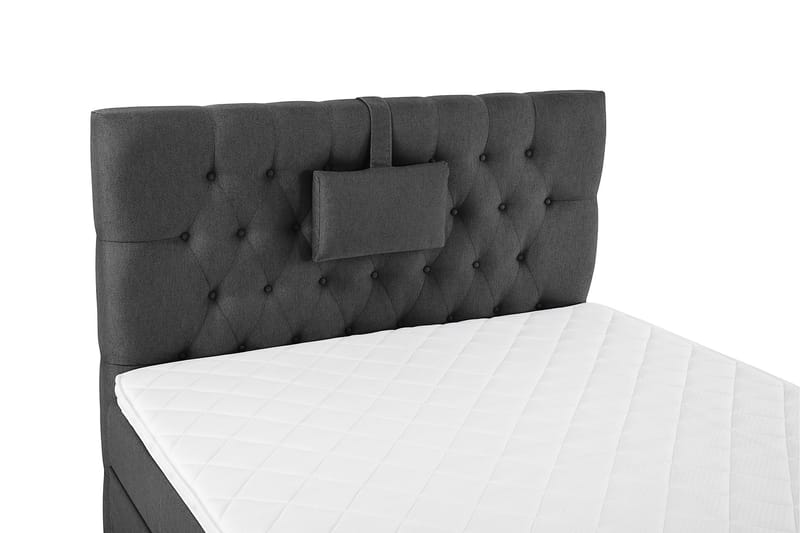 Komplett Sängpaket Lucky 120x200 Diamant Sänggavel Svart/Gr - Skum Nackkudde Liten - Möbler - Säng - Enkelsäng