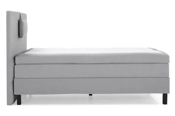 Komplett Sängpaket Lucky 120x200 Slät Sänggavel Mellangrå - Polyeter Nackkudde Liten - Möbler - Säng - Enkelsäng