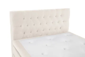 Komplett Sängpaket Lucky 140x200 Diamant Sänggavel Beige - Latex - Möbler - Säng - Kontinentalsäng