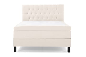 Komplett Sängpaket Lucky 140x200 Diamant Sänggavel Beige - Latex - Möbler - Säng - Kontinentalsäng