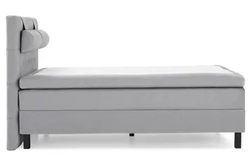 Komplett Sängpaket Lucky 140x200 Diamant Sänggavel Ljusgrå - Polyeter Nackkudde Stor - Möbler - Säng - Kontinentalsäng