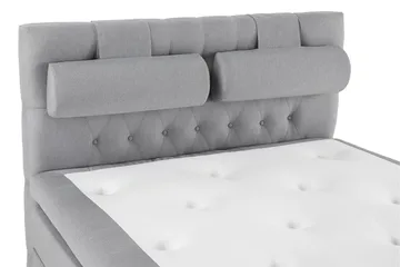Komplett Sängpaket Lucky 140x200 Diamant Sänggavel Ljusgrå - Polyeter Nackkudde Stor - Möbler - Säng - Kontinentalsäng