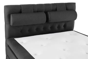 Komplett Sängpaket Lucky 140x200 Diamant Sänggavel Svart/Gr - Latex Nackkudde Stor - Möbler - Säng - Kontinentalsäng