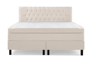 Komplett Sängpaket Lucky 160x200 Diamant Sänggavel Beige - Latex - Möbler - Säng - Kontinentalsäng