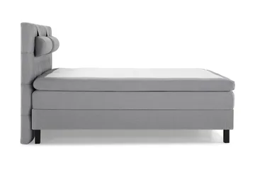Komplett Sängpaket Lucky 160x200 Diamant Sänggavel Ljusgrå - Memory Nackkudde Stor - Möbler - Säng - Kontinentalsäng
