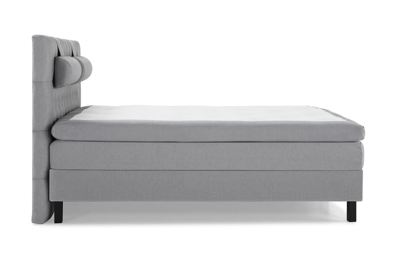 Komplett Sängpaket Lucky 160x200 Diamant Sänggavel Ljusgrå - Memory Nackkudde Stor - Möbler - Säng - Kontinentalsäng