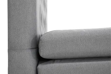 Komplett Sängpaket Lucky 160x200 Diamant Sänggavel Ljusgrå - Polyeter - Möbler - Säng - Kontinentalsäng