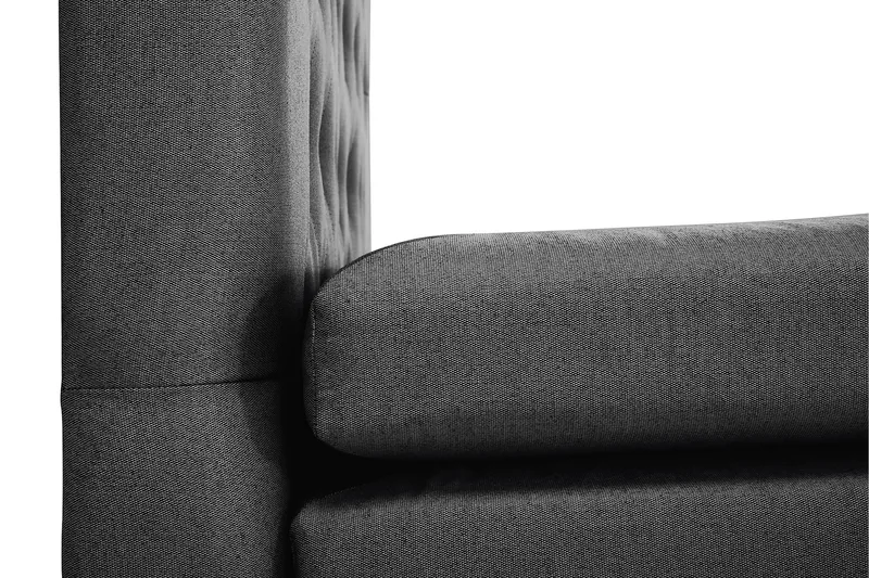 Komplett Sängpaket Lucky 160x200 Diamant Sänggavel Svart/Gr - Memory Nackkudde Liten - Möbler - Säng - Kontinentalsäng