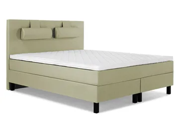 Komplett Sängpaket Lucky 160x200 Slät Sänggavel Grön - Skum Nackkudde Stor - Möbler - Säng - Kontinentalsäng