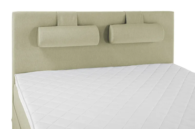 Komplett Sängpaket Lucky 160x200 Slät Sänggavel Grön - Skum Nackkudde Stor - Möbler - Säng - Kontinentalsäng