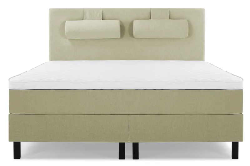 Komplett Sängpaket Lucky 160x200 Slät Sänggavel Grön, Skum Nackkudde Stor