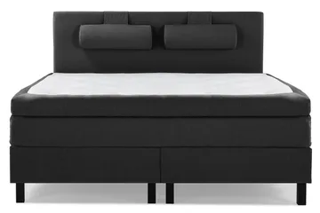 Lucky Slät Sänggavel 160 cm - Svart/Grå