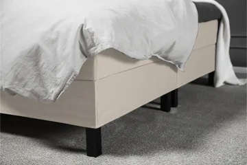Komplett Sängpaket Lucky 180x200 Diamant Sänggavel Beige - Latex - Möbler - Säng - Kontinentalsäng