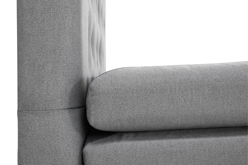 Komplett Sängpaket Lucky 180x200 Diamant Sänggavel Ljusgrå - Polyeter - Möbler - Säng - Kontinentalsäng