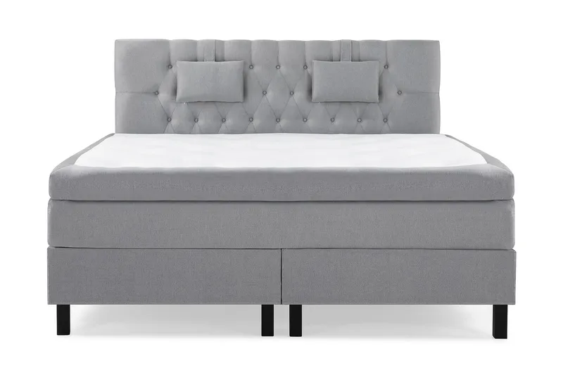 Komplett Sängpaket Lucky 180x200 Diamant Sänggavel Mellangr, Memory Nackkudde Liten