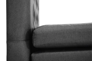 Komplett Sängpaket Lucky 180x200 Diamant Sänggavel Svart/Gr - Polyeter Nackkudde Liten - Möbler - Säng - Kontinentalsäng