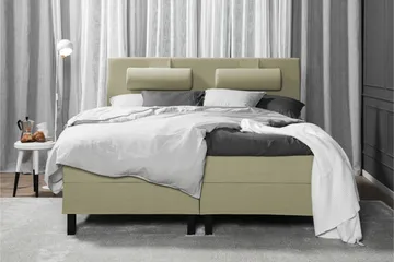 Komplett Sängpaket Lucky 180x200 Slät Sänggavel Grön - Latex Nackkudde Liten - Möbler - Säng - Kontinentalsäng